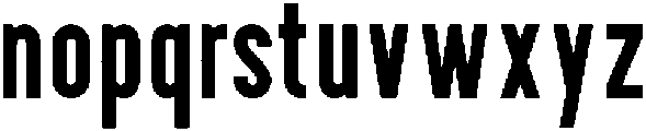 Sunshine otf (700) Font LOWERCASE