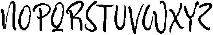 Sunyplay Peachy otf (400) Font UPPERCASE