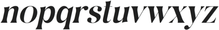 Sunyshine Italic otf (400) Font LOWERCASE