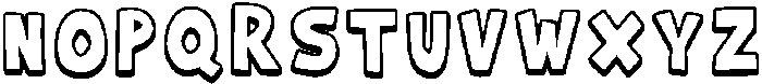 Super Blok Regular otf (400) Font LOWERCASE