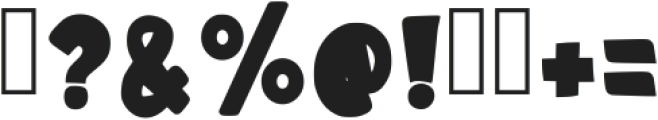 Super Bounce Regular otf (400) Font OTHER CHARS