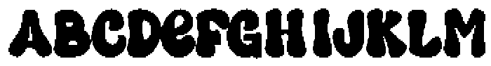 Super Chiby Regular otf (400) Font UPPERCASE