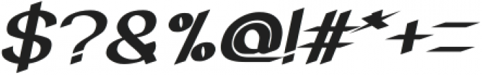 Super Creative Bold Italic otf (700) Font OTHER CHARS