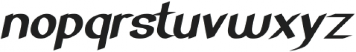 Super Creative Bold Italic otf (700) Font LOWERCASE