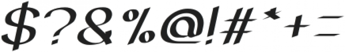 Super Creative Italic otf (400) Font OTHER CHARS