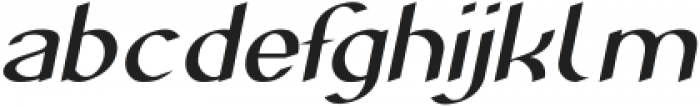 Super Creative Italic otf (400) Font LOWERCASE