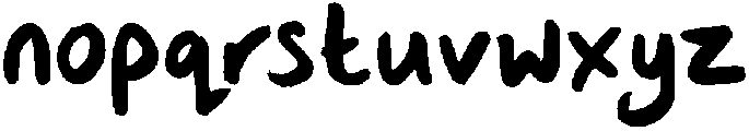 Super Duper Regular otf (400) Font LOWERCASE