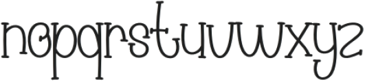 Super Groovy Regular otf (400) Font LOWERCASE