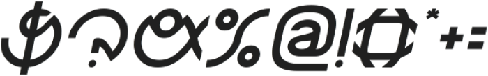 Super Hybrid Italic otf (400) Font OTHER CHARS