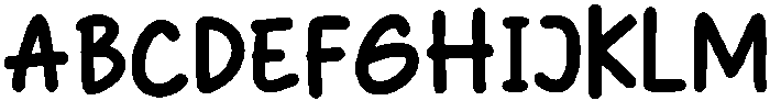 Super Kiddy Sans Regular otf (400) Font UPPERCASE