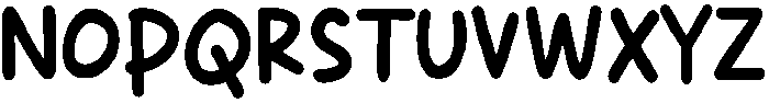 Super Kiddy Sans Regular otf (400) Font UPPERCASE