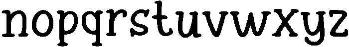 Super Kids Regular otf (400) Font LOWERCASE