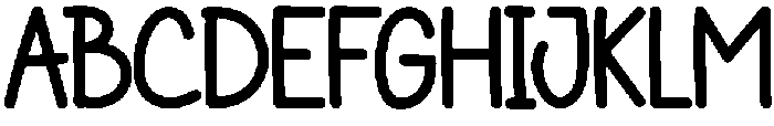 Super Random Regular otf (400) Font UPPERCASE