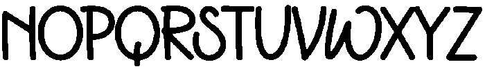 Super Random Regular otf (400) Font UPPERCASE