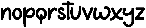 Super Random Regular otf (400) Font LOWERCASE