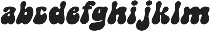 Super Retro Italic ttf (400) Font LOWERCASE