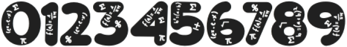 Super School Math otf (400) Font OTHER CHARS