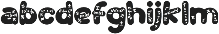 Super School Math otf (400) Font LOWERCASE