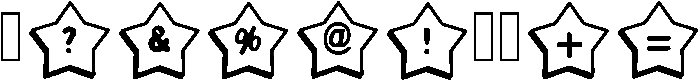 Super Star Regular otf (400) Font OTHER CHARS