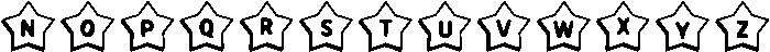 Super Star Regular otf (400) Font UPPERCASE