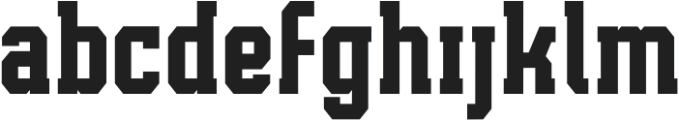 Supercard-Bold otf (700) Font LOWERCASE