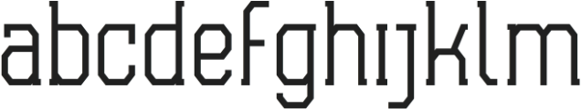 Supercard Extra Light otf (200) Font LOWERCASE