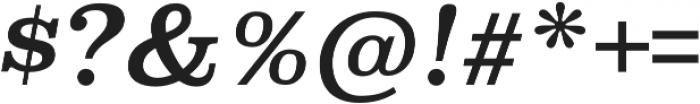 Superclarendon Italic otf (400) Font OTHER CHARS