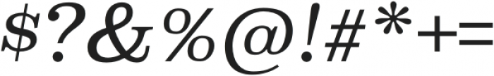 Superclarendon Light Italic otf (300) Font OTHER CHARS