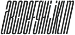 Superlumina Thin Italic otf (100) Font LOWERCASE