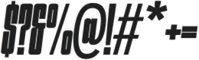 Supertall Regular Oblique otf (400) Font OTHER CHARS