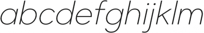 Suprema Thin Italic otf (100) Font LOWERCASE