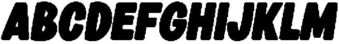 Supreme Bold Regular otf (700) Font UPPERCASE
