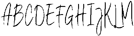 Sure Thing Signature Regular otf (100) Font UPPERCASE