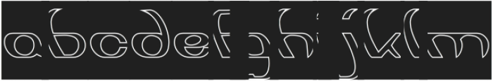 Surfing and Play-Hollow-Inverse otf (400) Font LOWERCASE