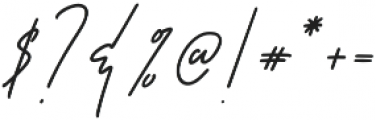 Susanti signature otf (400) Font OTHER CHARS
