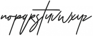 Susanti signature otf (400) Font LOWERCASE