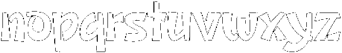 Susuke Endi Outline otf (400) Font LOWERCASE