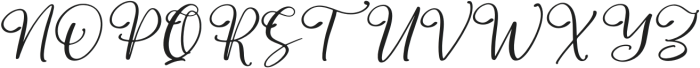 Sutena Italic otf (400) Font UPPERCASE