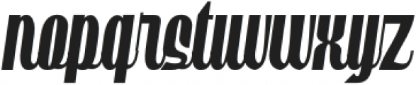 Sutray Italic Regular Italic otf (400) Font LOWERCASE