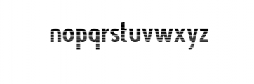 Subversia-Striped.ttf Font LOWERCASE