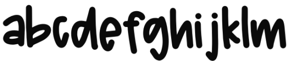 Sugar Storm Regular Font LOWERCASE