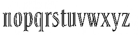 Summa Inline Font LOWERCASE
