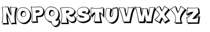 Super Delicious BTN Shadow Font LOWERCASE