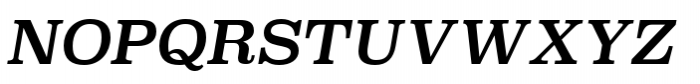 Superclarendon Regular Italic Font UPPERCASE