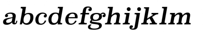 Superclarendon Regular Italic Font LOWERCASE