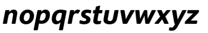 Supra Rounded Demibold Italic Font LOWERCASE