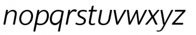 Supra Rounded Light Italic Font LOWERCASE