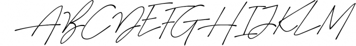 Suddenly - Signature Script 1 Font UPPERCASE