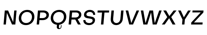 Subjectivity-MediumSlanted Font UPPERCASE