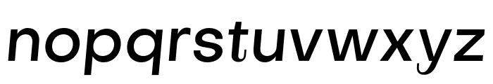 Subjectivity-MediumSlanted Font LOWERCASE